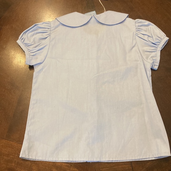 Light blue Bella Bliss button up top w/ Peter Pan Collar size 3 NWT - Picture 6 of 6